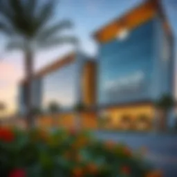 Exterior view of the Acico Business Park showcasing its modern architecture
