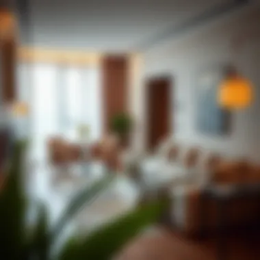 Inviting Living Space in Hotel Apartment Cozy living space in an affordable hotel apartment