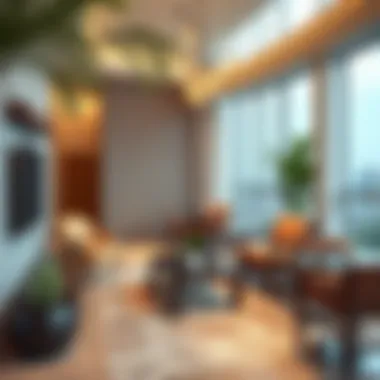 Amenities in Hotel Apartment Complex Diverse amenities available in a hotel apartment complex