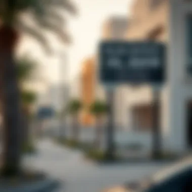 Real estate development signage in Al Awir highlighting investment potential