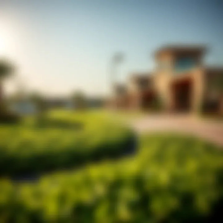 Community park in Al Farjan showcasing greenery