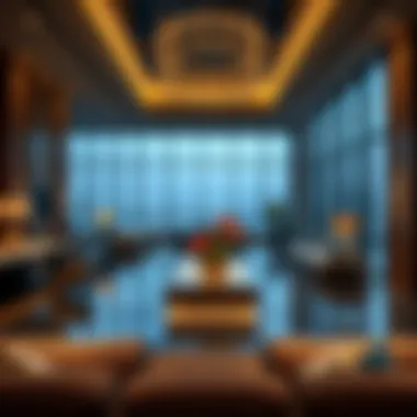 Luxury Amenities of Al Maha Tower Luxurious amenity spaces in Al Maha Tower