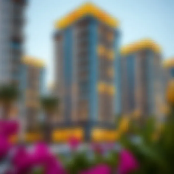 Modern residential buildings in Al Nakhda reflecting the real estate options
