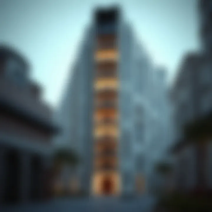 Modern residential buildings in Al Rawdah Al Sharqiyah highlighting architectural design
