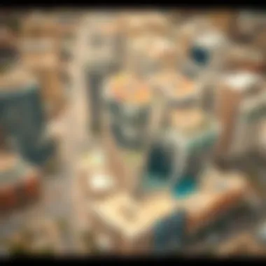 Strategic Location of Al Sharafi Building Aerial view highlighting the strategic location of Al Sharafi Building in Bur Dubai