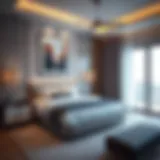 Stylish bedroom in Al Khail Gate showcasing modern design