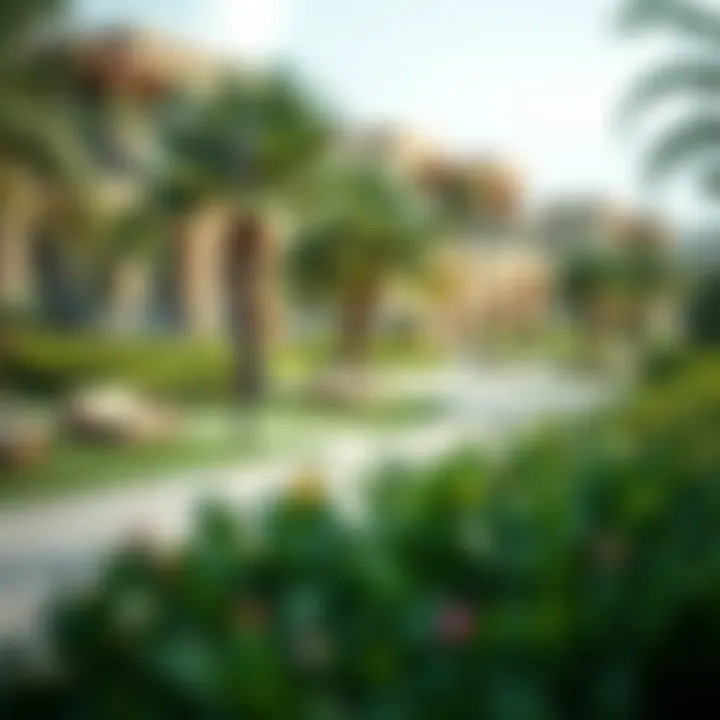 Community features and green spaces surrounding Azizi Liatris