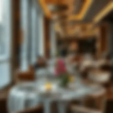 Exquisite table setting at an upscale restaurant in Bay Square