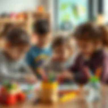Fostering Creativity in Early Education A group of children participating in creative activities