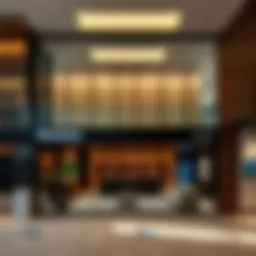 Interior view of BurJuman Metro Exit Two showcasing modern design