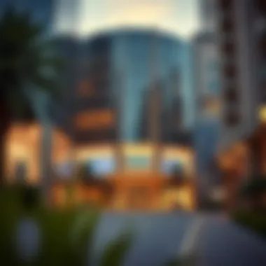 Architectural Marvels of Bur Dubai's Business Centers Exterior view of a prominent business center in Bur Dubai