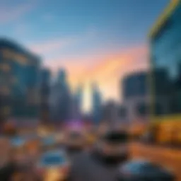 Stunning skyline of Bur Dubai showcasing modern business centers