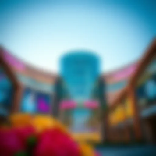 Vibrant exterior view of Central Mall showcasing its architectural design
