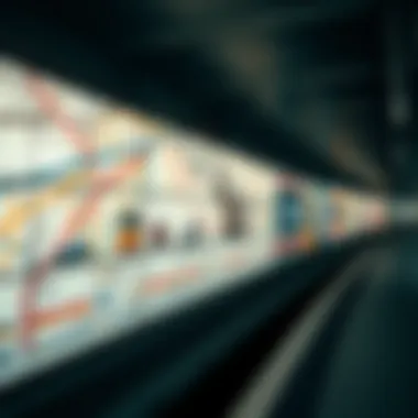 Historical evolution of metro maps displayed in a timeline format