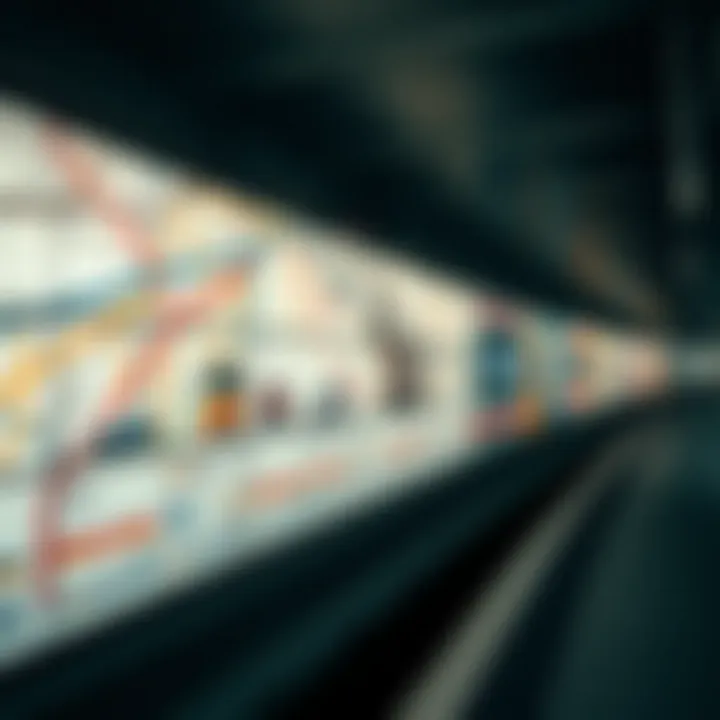 Historical evolution of metro maps displayed in a timeline format