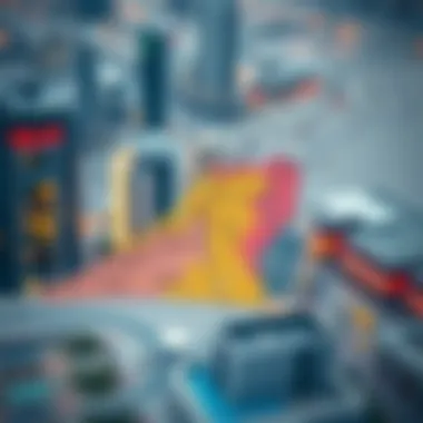Map highlighting Dubai's key employment zones