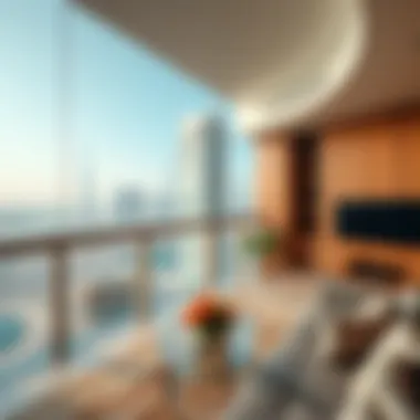 Exploring Dubai's Housing Market Luxurious apartment with a view representing the housing market