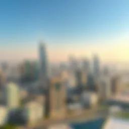 Stunning skyline view of International City Dubai showcasing diverse architecture