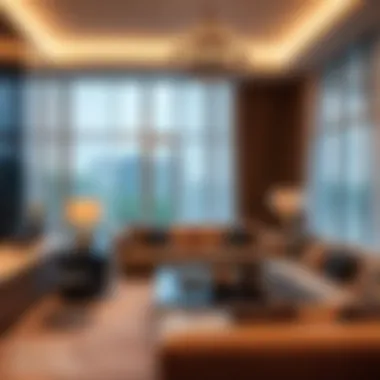 Elegant Living Room at Crest Grande Luxurious living room interior at Crest Grande