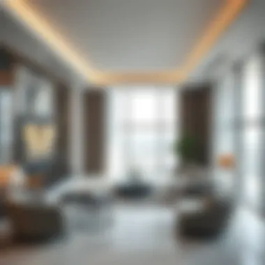 Luxurious Living Spaces in Damac XL Tower Luxurious interior design of a residential unit in Damac XL Tower