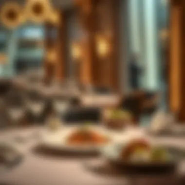 An elegant table setting showcasing a gourmet dish.