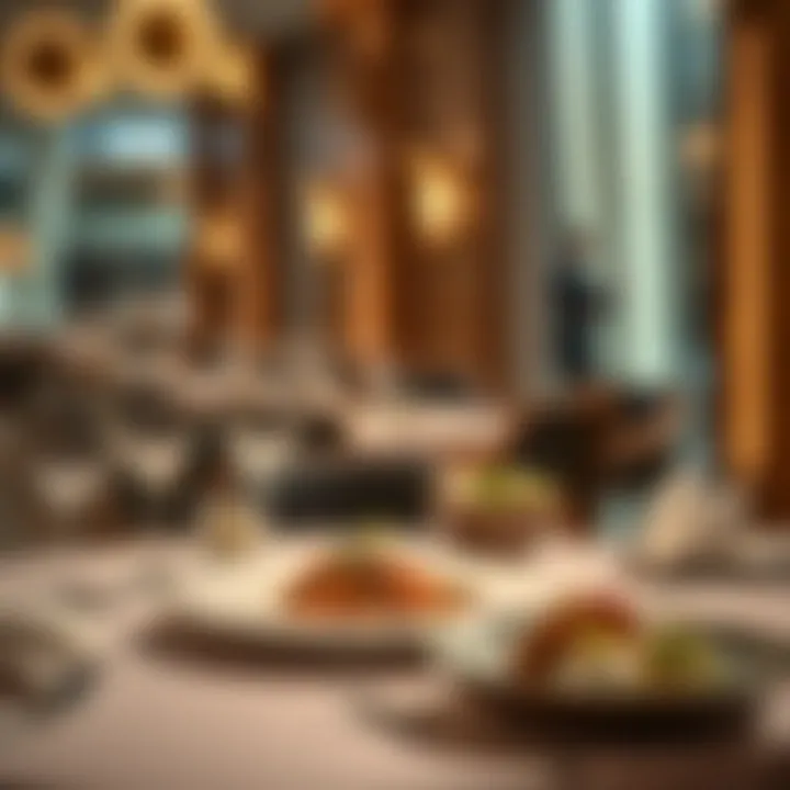 An elegant table setting showcasing a gourmet dish.