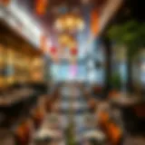 A vibrant dining interior featuring an eclectic mix of cultures.