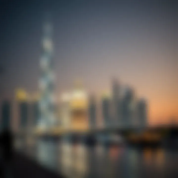 Dubai skyline with immigration services