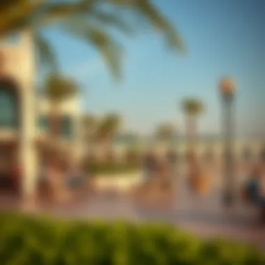 Vibrant Lifestyle Around Emaar Beach The vibrant lifestyle around Emaar Beach with cafes and recreational activities
