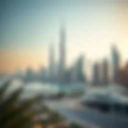 Skyline of Dubai showcasing luxury properties