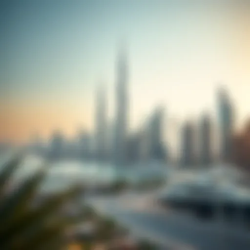 Skyline of Dubai showcasing luxury properties