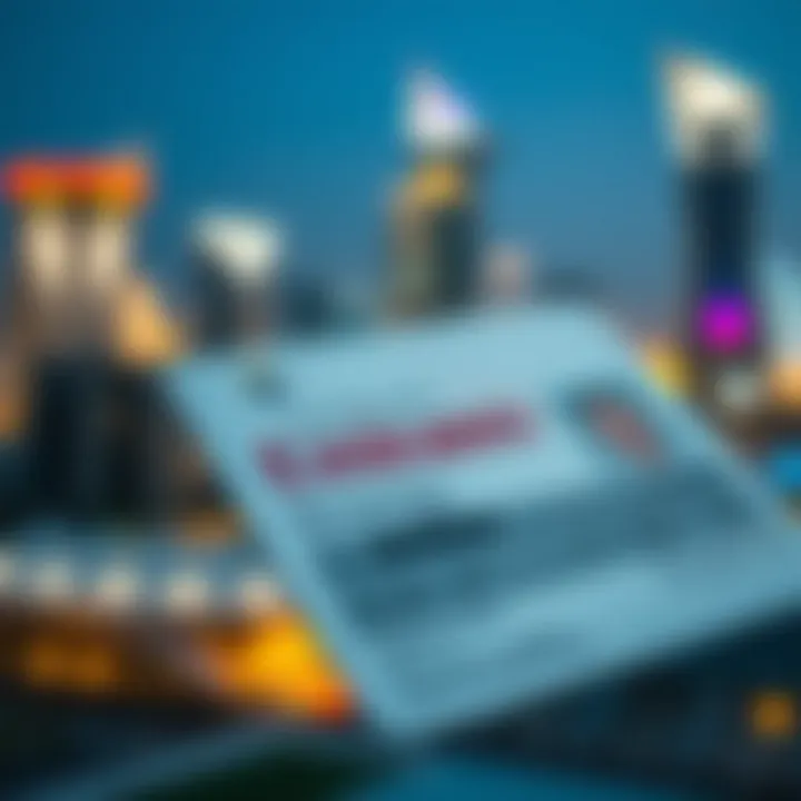 A close-up view of Emirates ID in a property contract context