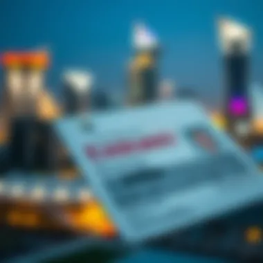 Emirates ID Utilization in Property Contracts A close-up view of Emirates ID in a property contract context