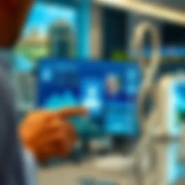 Technological Advancements of Emirates ID in Real Estate Technological interface showing Emirates ID integration in real estate processes
