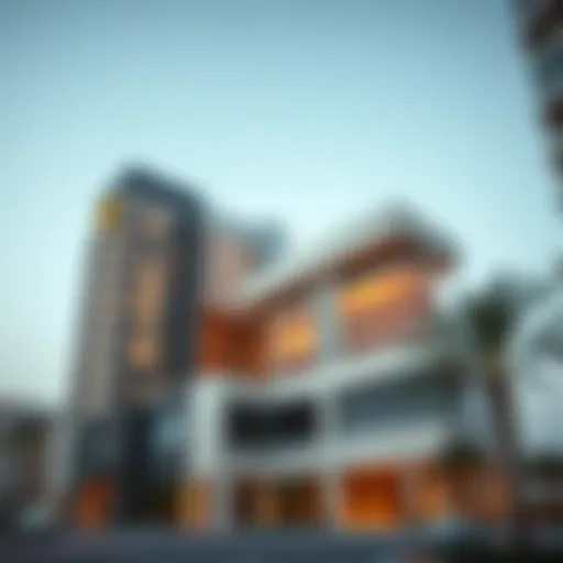 Aesthetic view of the Emitac Building showcasing its modern architecture