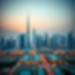 A panoramic view of Dubai's skyline featuring major free zones