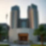 A stunning view of Mizin Tower showcasing its architectural design