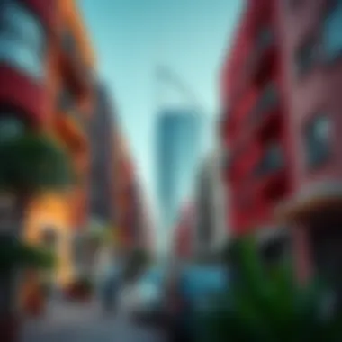 Vibrant neighborhood in Dubai known for its affordable rental options.