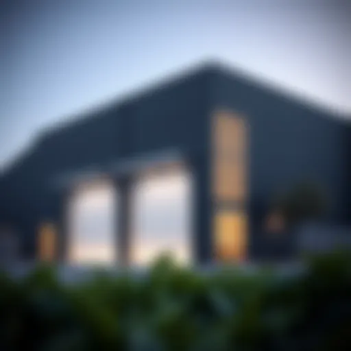 Modern warehouse exterior in Dubai