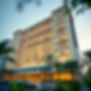 Architectural Marvel: Al Khaimah Exterior Stunning exterior view of Al Khaimah Building showcasing modern architecture