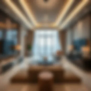 Luxurious interior design of a residential unit in Al Khaimah Building