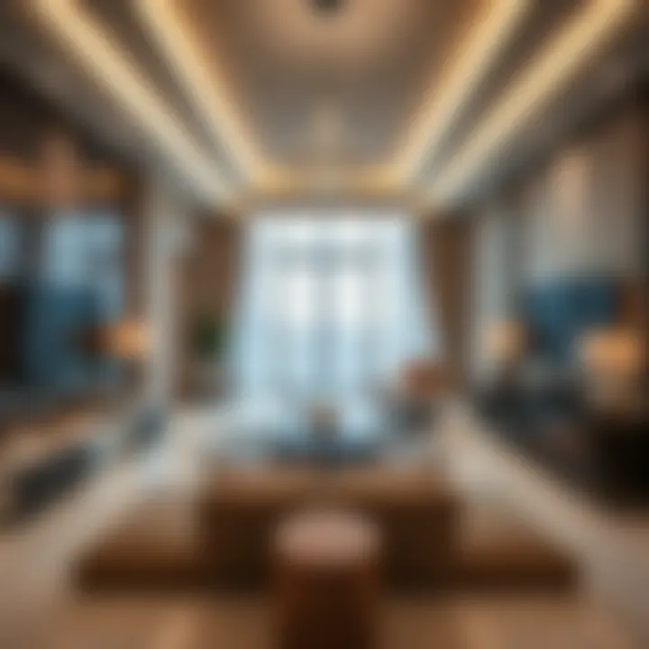 Luxurious interior design of a residential unit in Al Khaimah Building