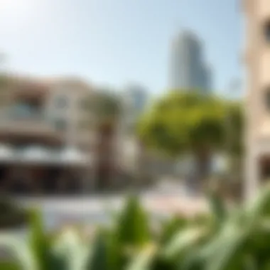 Vibrant community features near Al Noor Building including parks and dining options