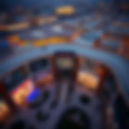 Aerial view of Al Quoz Mall showcasing its architectural design