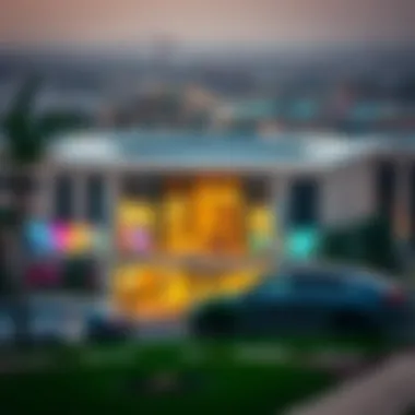 Exterior View of Al Quoz Mall Exterior shot of Al Quoz Mall surrounded by urban landscape