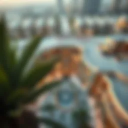 A stunning aerial view of Al Twar Centre showcasing its architectural design and layout