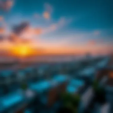 Scenic Views from Alcove Building Stunning sunset view from Alcove Building