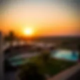 Stunning sunset view over Arabian Ranches