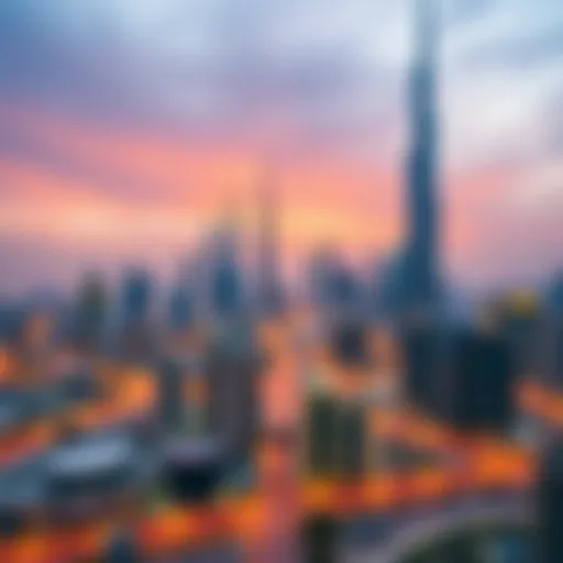 Stunning skyline view of Dubai