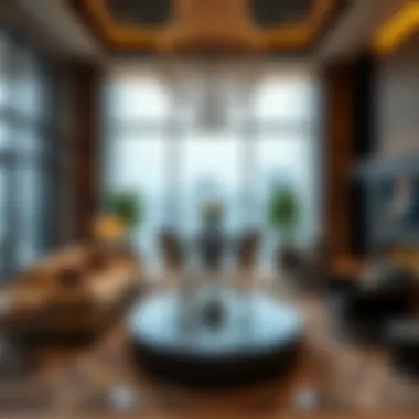 Opulent Interior Design of Bugatti Residences Luxurious living space interior at Bugatti Residences